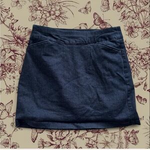 Croft & Barrow Dark Blue Denim Mini Skirt